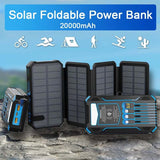 🔥(FREE SHIPPING)🔔Outdoor Foldable Solar Large Capacity Charger Mobile Power Bank