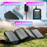 🔥(FREE SHIPPING)🔔Outdoor Foldable Solar Large Capacity Charger Mobile Power Bank