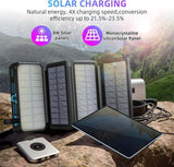 🔥(FREE SHIPPING)🔔Outdoor Foldable Solar Large Capacity Charger Mobile Power Bank