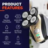 Electric Head & Body Hair Shaver - Cordless