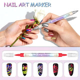12/24 Colors Nail Art Pens – DIY 3D Markers for Drawing, Dotting & Manicure