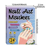 12/24 Colors Nail Art Pens – DIY 3D Markers for Drawing, Dotting & Manicure