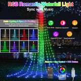 💥Remote APP Control Star 305 LED String Lights 10ft RGB Color Changing Waterproof Hanging Flashing 210 Mode Timer Music Sync (Free Shipping)