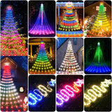 💥Remote APP Control Star 305 LED String Lights 10ft RGB Color Changing Waterproof Hanging Flashing 210 Mode Timer Music Sync (Free Shipping)