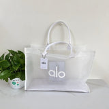🔥(FREE SHIPPING)🔔Mini Handbag Transparent Net Bag Luggage Bag Yoga Gym Bag Sports Women Bag Outdoor Gym Bag Travel