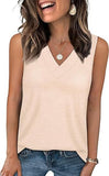 🎁Last Day ✨Women's Sleeveless V-Neck Slimming Loose Fit Casual Tank Top T-Shirt