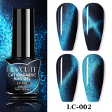 Flashy Magic Multicolor Diamond-Dust Cat Eye Nail Polish Gel with Laser Reflective Effect UV Gel  (3 bottles)