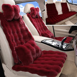 [Best Gift For Car] Luxury Thickened Plush Car Seat Cushion Set