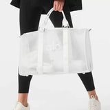🔥(FREE SHIPPING)🔔Mini Handbag Transparent Net Bag Luggage Bag Yoga Gym Bag Sports Women Bag Outdoor Gym Bag Travel