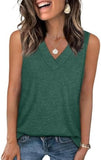 🎁Last Day ✨Women's Sleeveless V-Neck Slimming Loose Fit Casual Tank Top T-Shirt