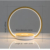 Cell phone wireless charging induction desk lamp