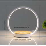 Cell phone wireless charging induction desk lamp