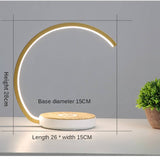 Cell phone wireless charging induction desk lamp