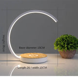 Cell phone wireless charging induction desk lamp