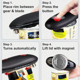 One-touch automatic can opener