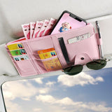 CAR SUN VISOR STORAGE BAG [PREMIUM LEATHER]