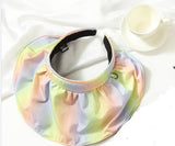 Ladies Outdoor Sun-Protect Shade Folding Headband Shell Sun Hat ($5 off 2nd one)