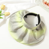 Ladies Outdoor Sun-Protect Shade Folding Headband Shell Sun Hat ($5 off 2nd one)