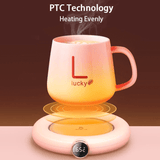 Intelligent USB desktop warm coaster 55 degrees touch thermostat coaster