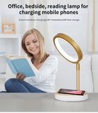 Cell phone wireless charging induction desk lamp