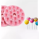 Fashion 18 Holes Silicone Ball Shaped Lollypop Sticks Baking