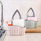 Double Sink Shelf Soap Sponge Drain Holder