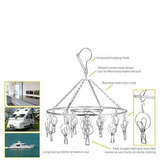 Windproof Stainless Steel Multi-Function Disc Clothes Hanger