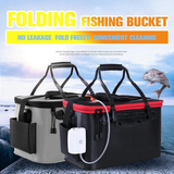 Foldable Waterproof Fishing Bucket - Live Fish Container