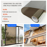 Glass sticker heat insulation film anti-peeping sunshade artifacts window balcony anti-glare sunscreen sunshade one-way see-through film