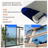 Glass sticker heat insulation film anti-peeping sunshade artifacts window balcony anti-glare sunscreen sunshade one-way see-through film
