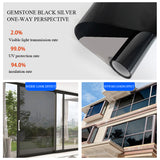 Glass sticker heat insulation film anti-peeping sunshade artifacts window balcony anti-glare sunscreen sunshade one-way see-through film
