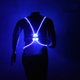 Night-Safe Multi-color Illuminated Reflective Strap